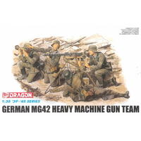 DRAGON MODELS 1/35 SCALE GERMAN MG42 HEAVY MACHINE GUN TEAM 6064