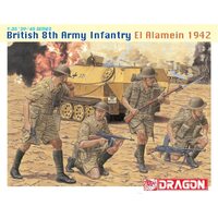 DRAGON MODELS 1/35 SCALE BRITISH 8TH ARMY INFANTRY FIGURES 1942 6390