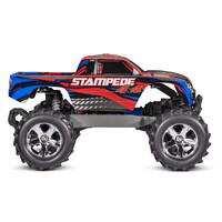 TRAXXAS STAMPEDED 4X4 WITH LED LIGHTS RED 67054-61RED