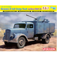 DRAGON MODELS 1/35 SCALE GERMAN 3T CARGO TRUCK W/2CM FLAK 38 – 6828