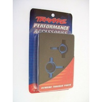 TRAXXAA STEERING BLOCKS LEFT AND RIGHT BLUE ANODIZED SLASH
