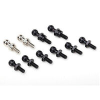 TRAXXAS  PIVOT BALLS: BLK (6) LONG (2)