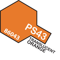 TAMIYA PS-43 TRANSLUCENT ORANGE