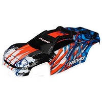TRAXXAS  BODY E-REVO 2, ORANGE / WINDOW