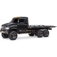 TRAXXAS TRX-6 ULTIMATE RC HAULER: 6X6 ELECTRIC FLATBED TRUCK WITH TQI - BLACK 88086-4BLK