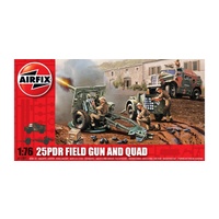 AIRFIX 2 PDR FIELD GUN&QUAD 01305