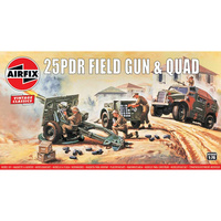 AIRFIX 25DPR FIELD GUN 1:76 SCALE 01305V