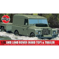 AIRFIX LWB LAND ROVER (hard top)  & TRAILER A02324