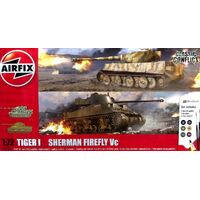 AIRFIX CLASSIC CONFLICT  TIGER 1 VS SHERMAN FIREFLY VC 50186