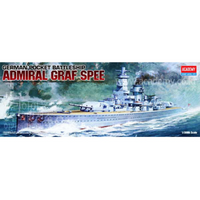 Academy 1/350 German Pocket Battleship Admiral Graf Spee Plastic Model Kit [14103]