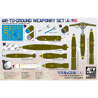 AFV Club 1/48 Air-To-Ground Weaponry Set (A) Plastic Model Kit AFV-AR48107