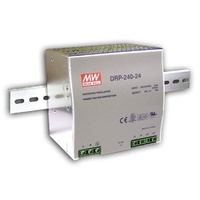 Meanwell 240W DIN Rail Mount Switchmode Power Supply W 24VDC 10A  400289240W DIN 85-264VAC 24VDC/10A PFC  DRP-240-24 Meanwell