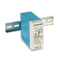 Meanwell 40W DIN Rail Mount Switchmode Power Supply 12VDC 3.33A