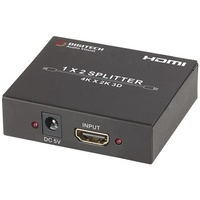 2 Port HDMI Splitter with UHD 4K  Support