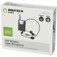 Channel A UHF Headband Microphone for AM4132 or AM4114