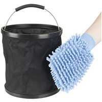 Collapsible Bucket and Wash Mitt Kit