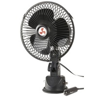 12VDC Oscillating Fan with Suction Mount Bracket