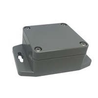 IP65 Sealed ABS Enclosures - Dark Grey with Mounting Flange - 64x58x35mm