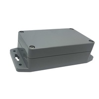 IP65 Sealed ABS Enclosures - Dark Grey with Mounting Flange - 115x65x40mm