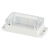 IP65 Sealed Polycarbonate Enclosure with Mounting Flange - 115(W) x 65(D) x 40(H)mm