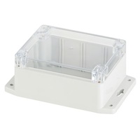 IP65 Sealed Polycarbonate Enclosures with Mounting Flange 115(W) x 90(D) x 55(H)mm