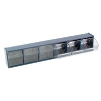 Large 6 Bin Parts Rack Cabinet