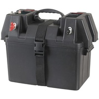 Portable Battery Box with Voltmeter & Power Accesories