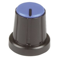 Blue Push On Style Knob