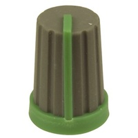 Knob Plastic Push On 18T Spline - Grey/Gr