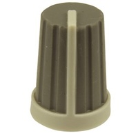 Knob Plas Push On 18T Spline Gry/Wh