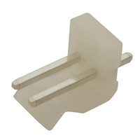 2 Pin 0.156 Straight Locking Header with crimp pins - 3.96 pitch