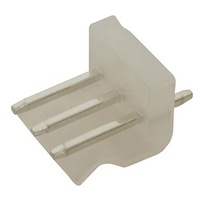 3 Pin 0.156 Straight Locking Header with crimp pins - 3.96 pitch