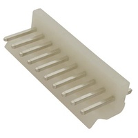 10 Pin 0.156 Straight Locking Header with crimp pins - 3.96 pitch