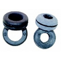 9.5mm Rubber Grommets - Cable DIA 6mm. HP0703Suitable for use with chassis up to 16 gauge/1.5mm.- PKT 100