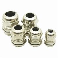 IP68 Nickel Plated Copper Cable Glands 5 to 10mm Pack of 2