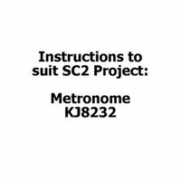Instructions to suit SC2 Project - KJ8232 Metronome