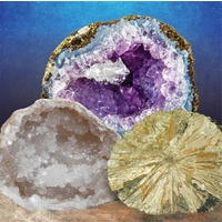 Science Kit - Break open 2 Real Geodes