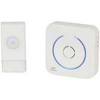 Battery Operated Wireless Doorbell and 50 meter transmission range.