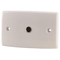 Flushmount 75 Ohm TV Wall Socket with F59 Connection