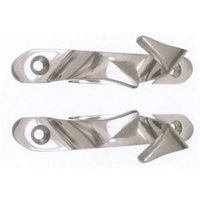 Fairleads - Cast Stainless Steel (316 Grade) - 120mm long. Sold as a Pair