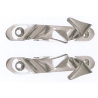 Fairleads - Cast Stainless Steel (316 Grade) - 155mm long. Sold as a Pair