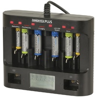 Universal Fast Charger with LCD and USB Outlet MB3555Fast charger for standard rechargeable cells.