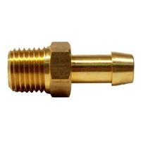 Brass Fuel Fitting 1/4" NTP to 10mm Barb
