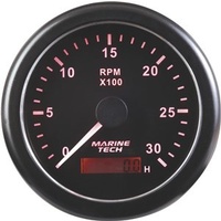 Tachometers - 0-3000 RPM Black
