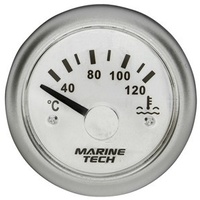 Water Temperature Gauge 60mm White