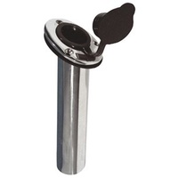 Oval Top Rod Holders - With Cap Stainless Steel Heavy Duty