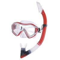 Mask And Snorkel Set Adult Red 