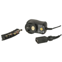 7.2W 3 - 12VDC Switchmode Plugpack with USB Outlet