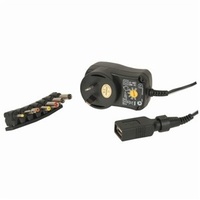 12W 3 - 12VDC Switchmode Plugpack with USB Outlet