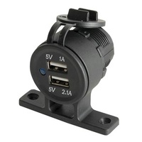 Twin USB Panel or Surface Mount Outlet 5V 3.1A